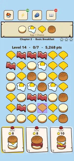 BurgerHero: Puzzle Kitchen screenshot 1