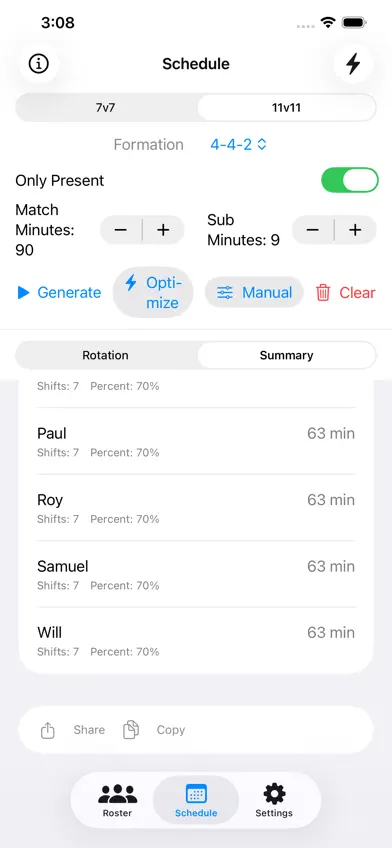 GamePlan Soccer Lineups AI screenshot 2