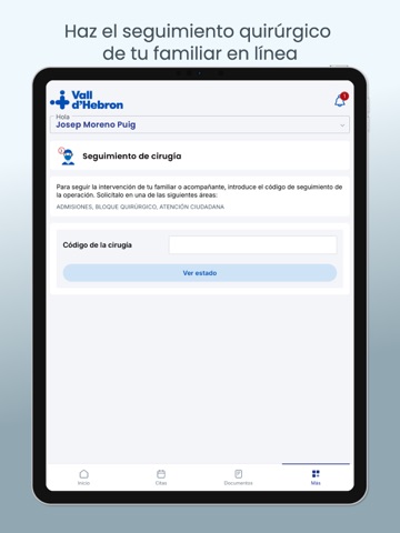 El Meu Vall d'Hebron iPad screenshot 4