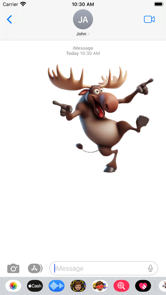#4. Dancing Moose Stickers (iOS) 由: Paul Scott