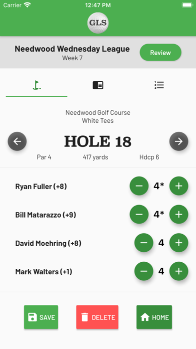 GolfLeagueSite Screenshot