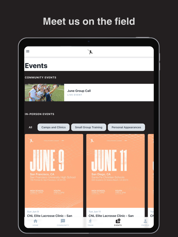 Charlotte North Lacrosse iPad screenshot 5 - Sports app