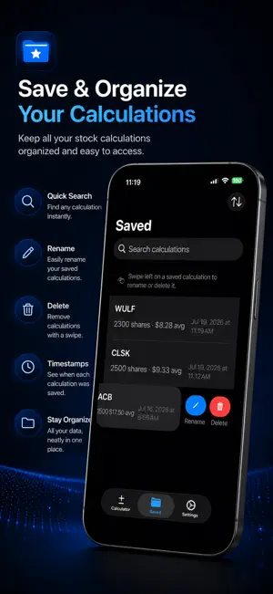 Stock Average Calculator Pro screenshot 3