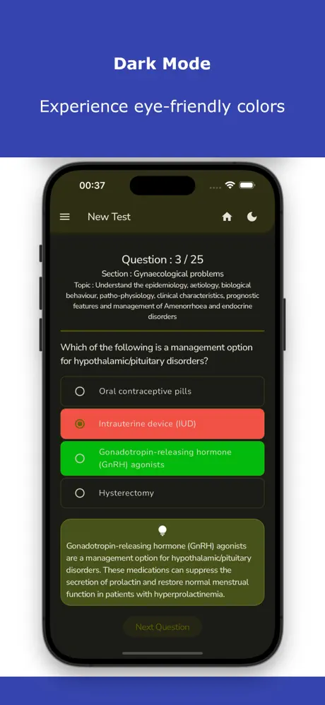Obstetrics & Gynaecology Test Screenshot 4