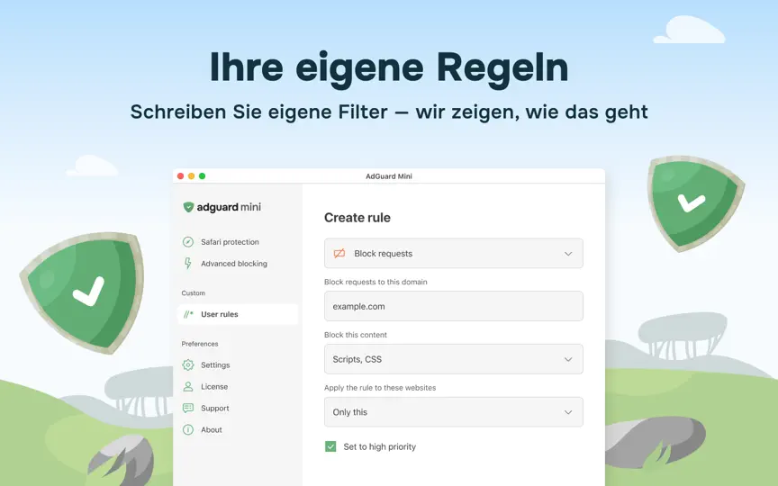 Screenshot von AdGuard: Ad Blocker For Safari auf dem iPhone 6