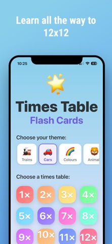 Times Table Flash Cards Screenshot 1 of 3