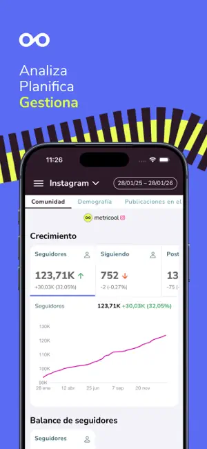 Metricool iPhone screenshot 3
