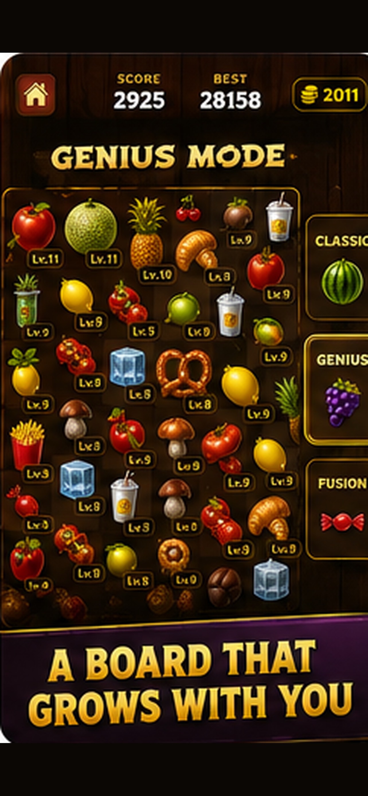 Screenshot 3 of Fooda: Fruit Merge Puzzle