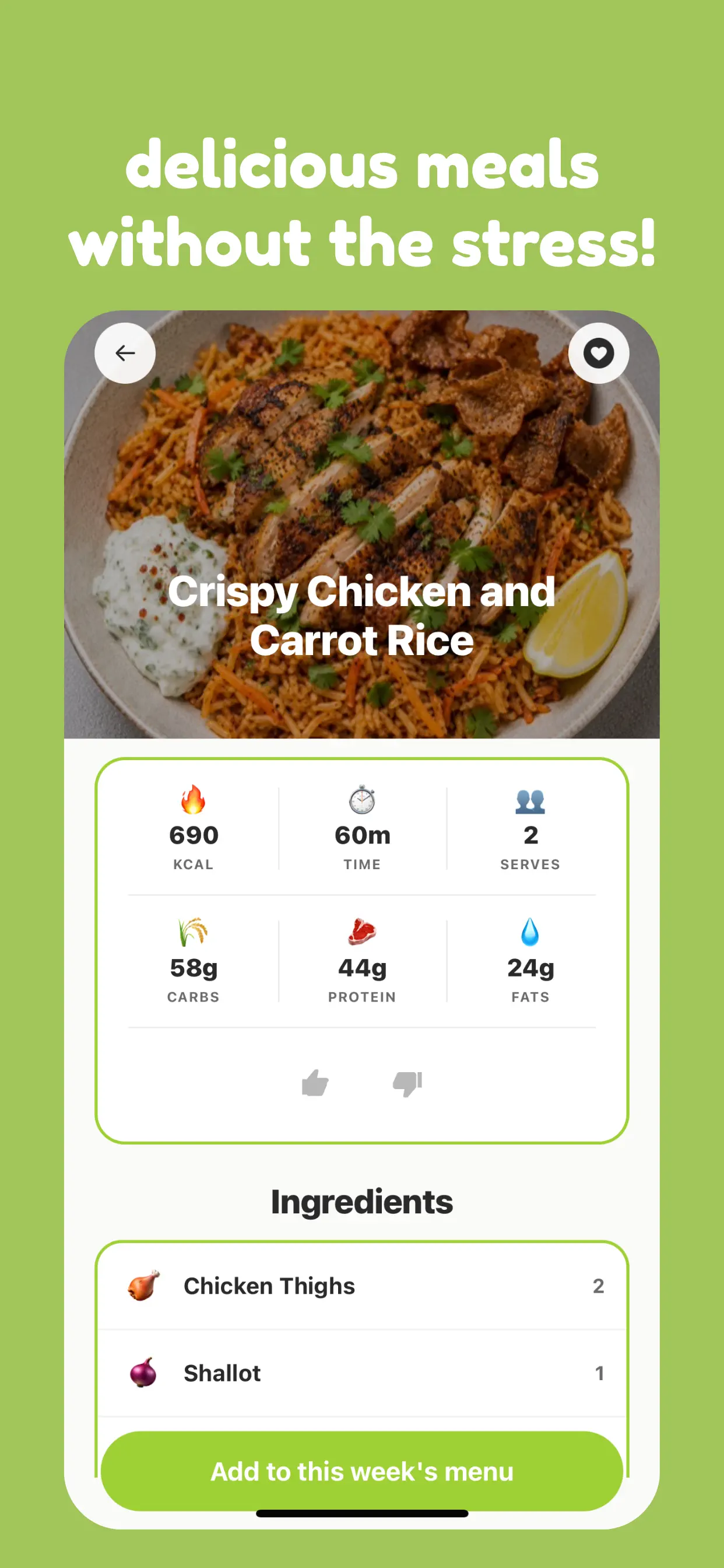 mise - meal planner 스크린샷 2