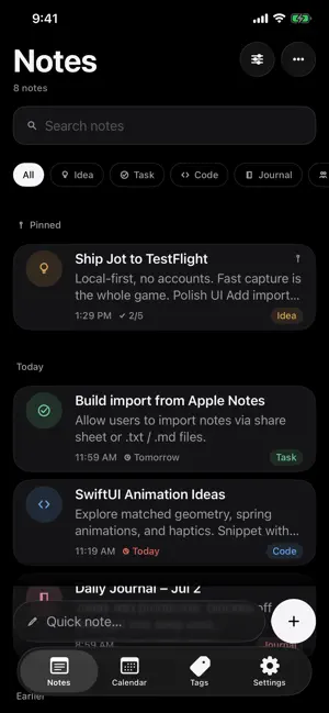 Jot - Notes screenshot 4