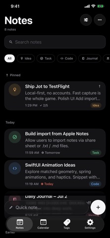 Jot - Notes Screenshot 4 of 5