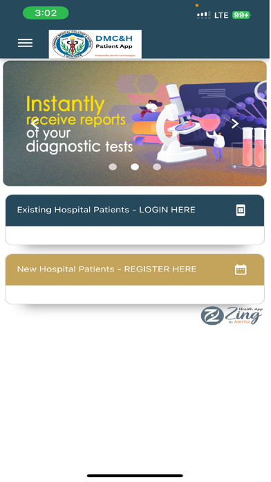 Patient Portal DMC Hospital Screenshot