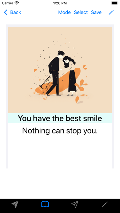 Good, Positive, Love Wording Screenshot