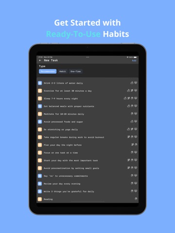 Taskoria - Gamified Habit RPG iPad screenshot