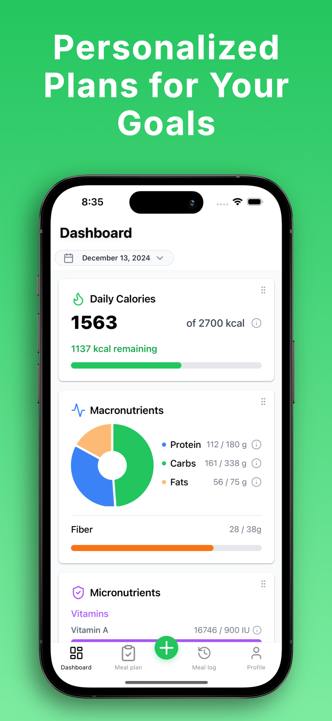 NutriGoals: Nutrition Tracker