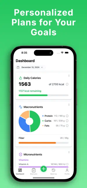 NutriGoals: Nutrition Tracker screenshot 3