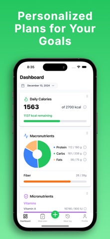 NutriGoals: Nutrition Tracker screenshot