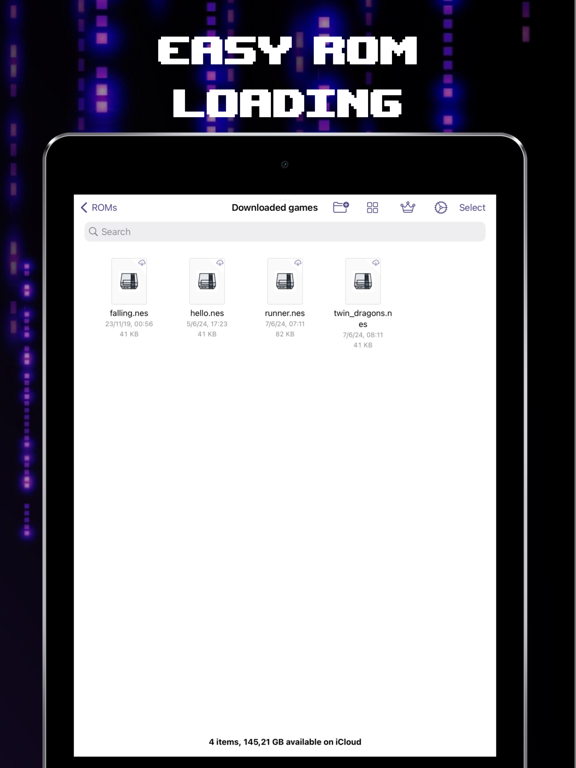 Retroman: GameBoy NES Emulator iPad screenshot 6 - Entertainment app