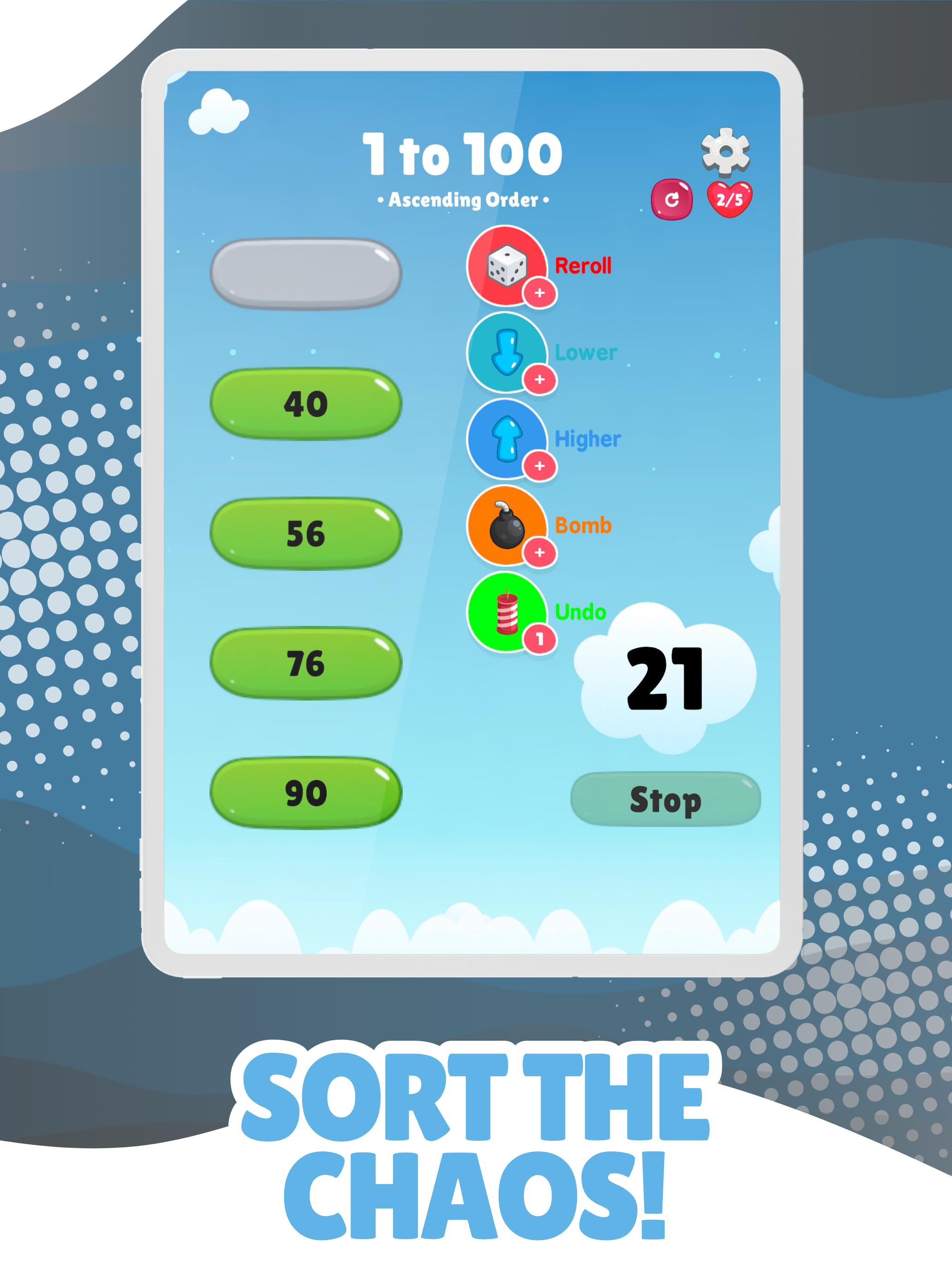 Blind Sort: Order the Numbers screenshot 8