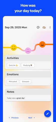 Pixels: Mood Tracker & Journal Screenshot 1 of 8