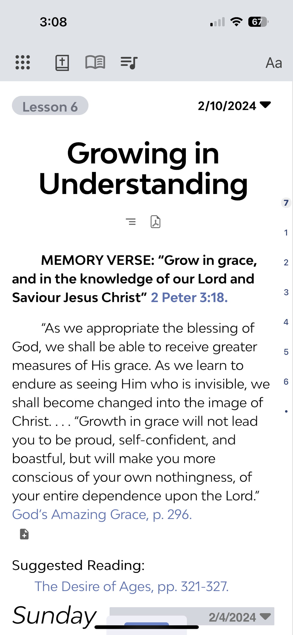 Sabbath Bible Lessons