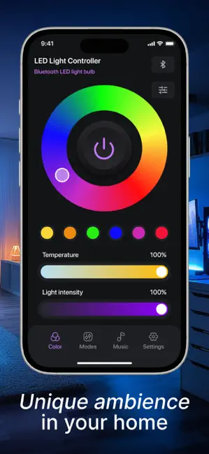 LED light controller LED lamp iPhone screenshot 2