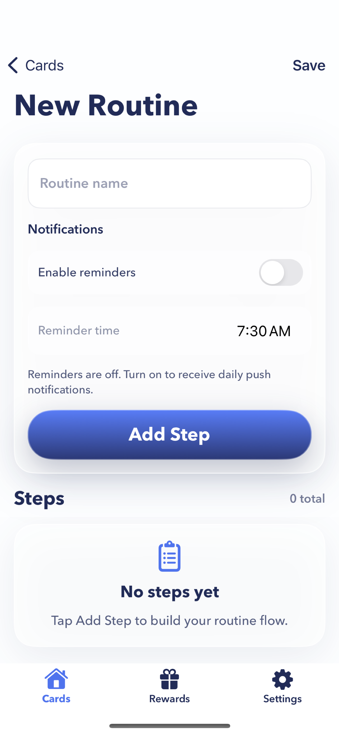 Little Routine Cards