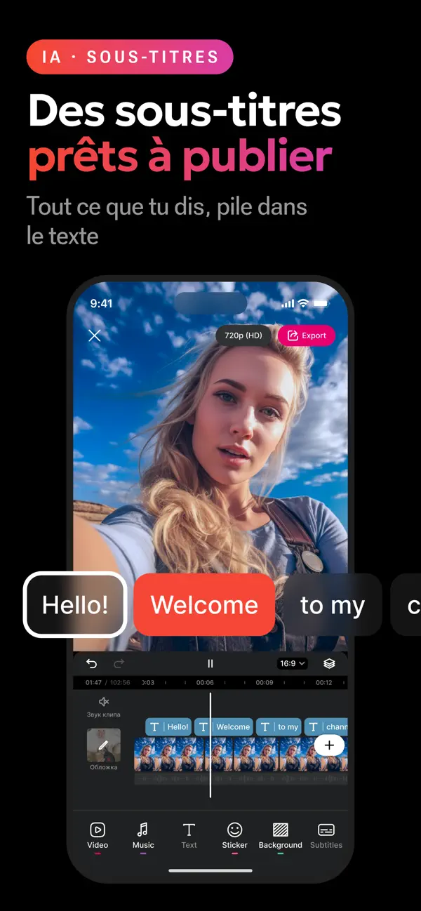 Screenshot #2 pour CutStory: Éditeur Vidéo Reels