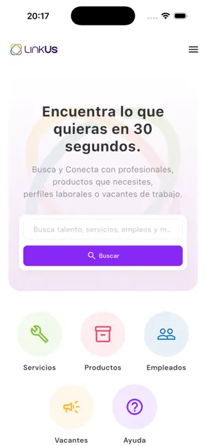 LinkUs - Busca y Conecta screenshot 1