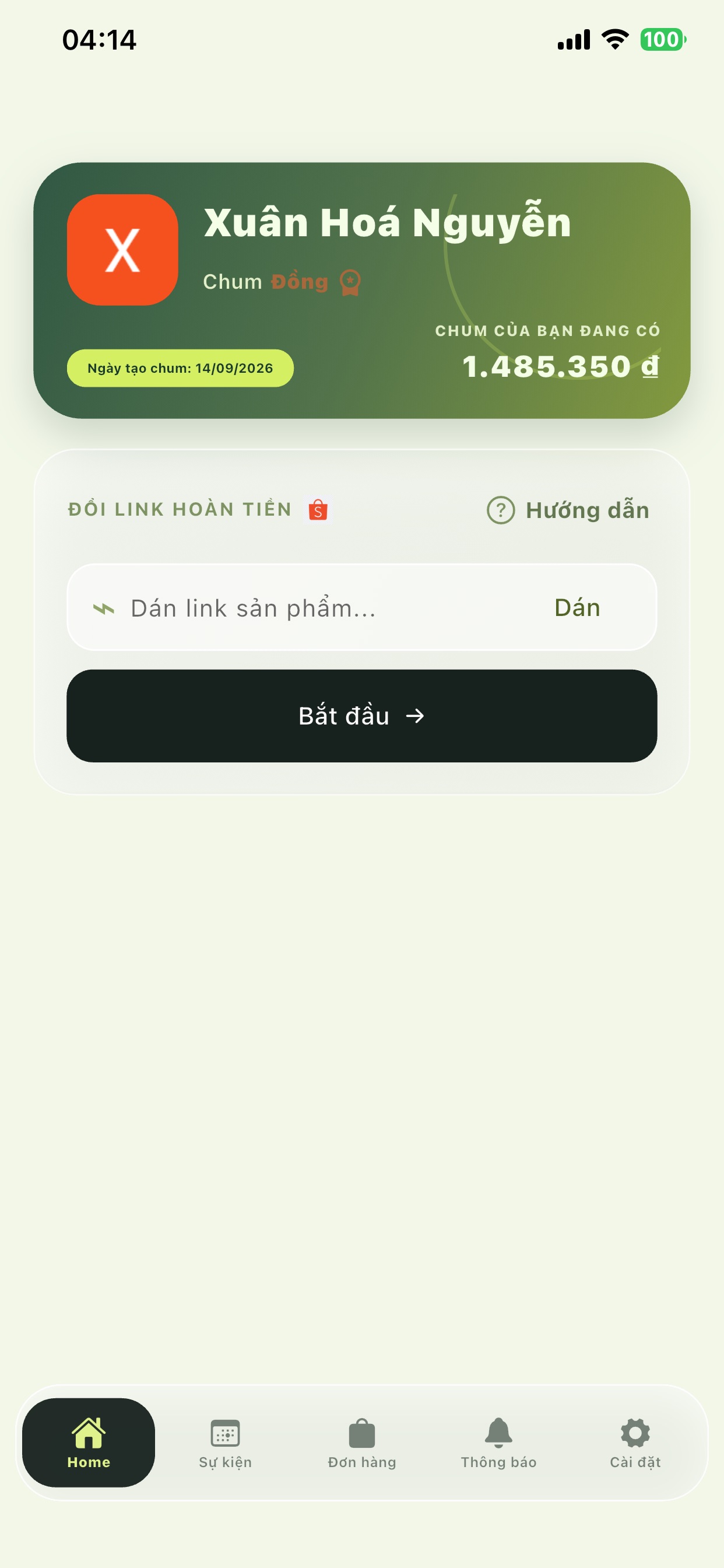 Screenshot 1 of Chum Tiền: Hoàn tiền mua sắm