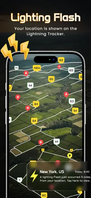 Lightning on Map : LR Tracker screenshot 2