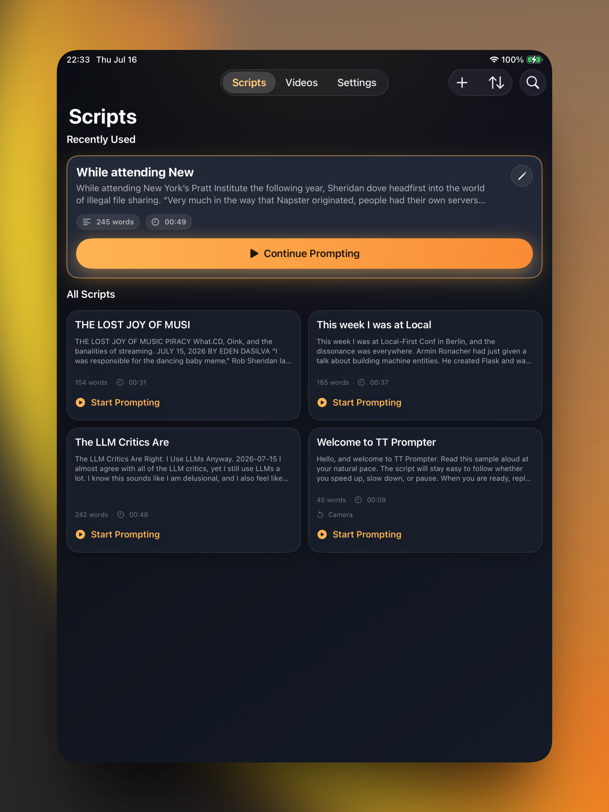 TTPrompter: AI Teleprompter screenshot 6