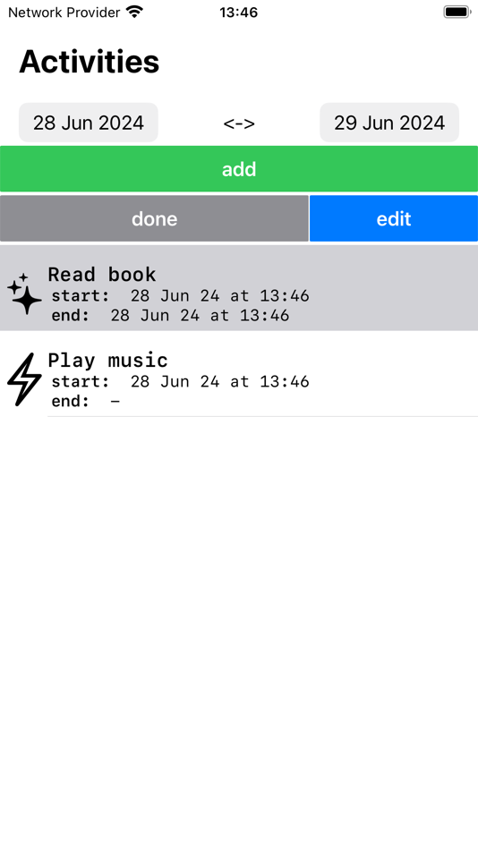 #1. Activity-Recorder (iOS) 由: Xiangwen Sun