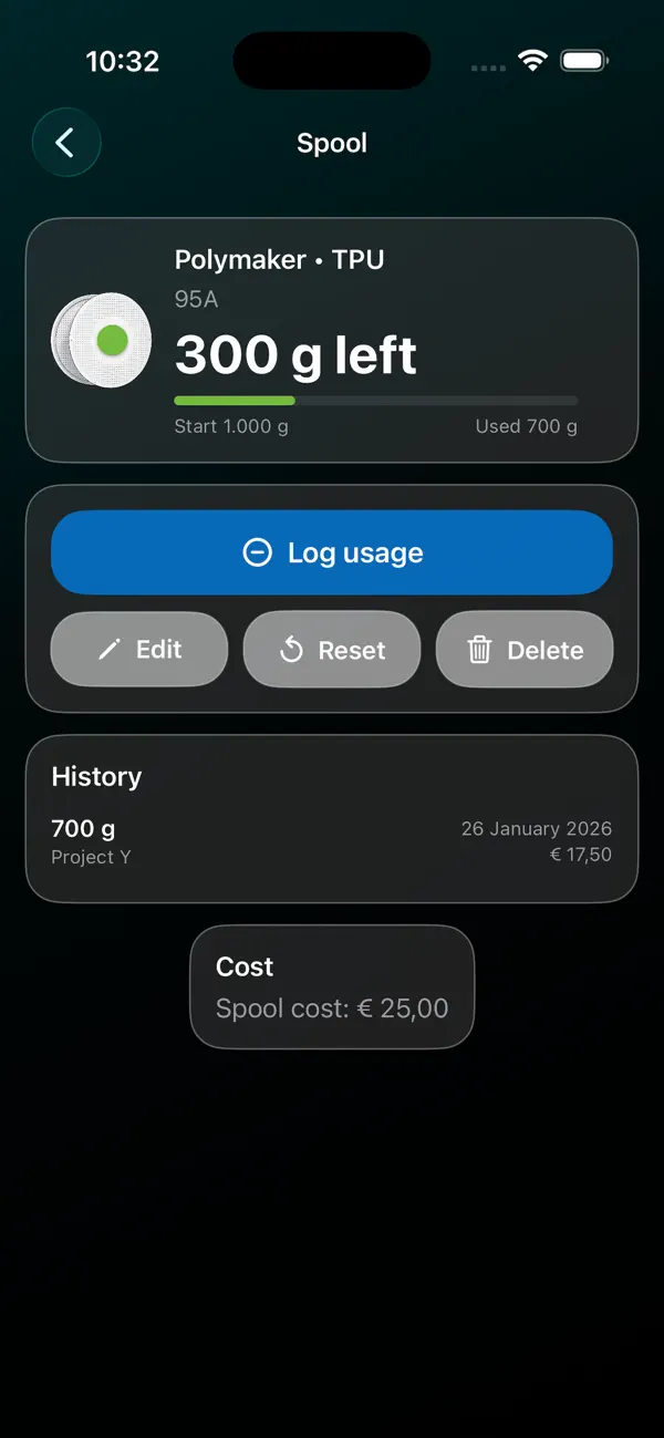 #4. SpoolTool (iOS) Ved: Luc Janssen