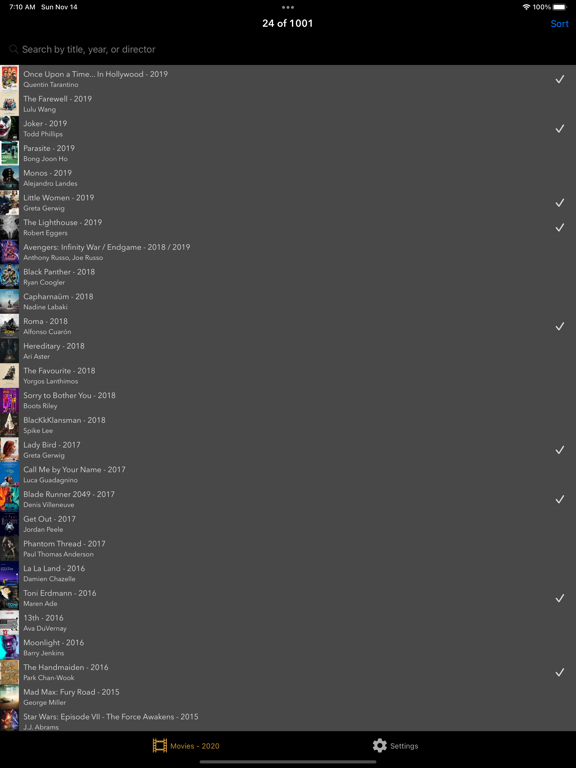 Screenshot #4 pour 1001 Movies
