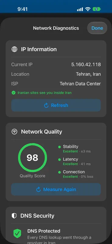 Iranian VPN-برای ایرانیان خارج screenshot 6 of 9