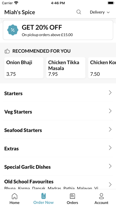 Miah's Spice Screenshot