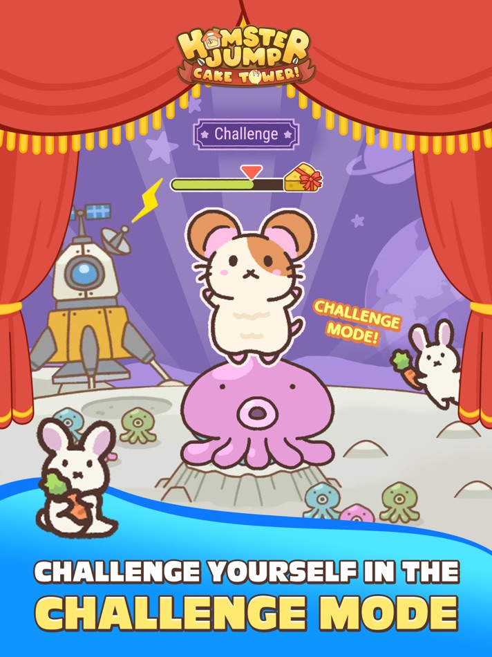 #5. Hamster Jump: Cake Tower! (iOS) By: NOCTUA GAMES INTERNATIONAL PTE. LTD.