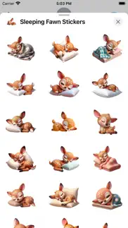 sleeping fawn stickers iphone screenshot 2