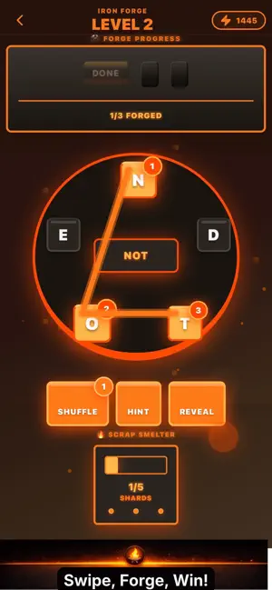Word Forge game screen