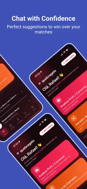 QuebraGelo: AI Flirt Coach screenshot 2
