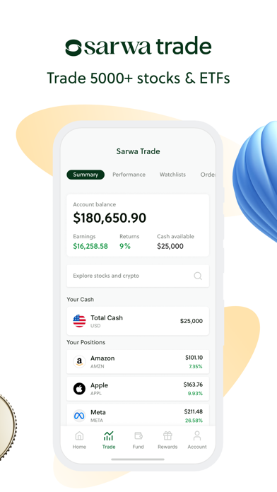 Sarwa: Invest, Trade & Save Screenshot