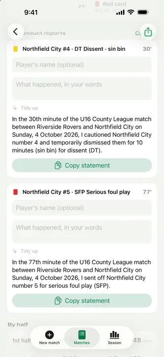 Soccer Ref: Referee Watch screenshot 4