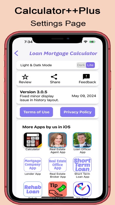 Loan Mortgage Calculators Screenshot