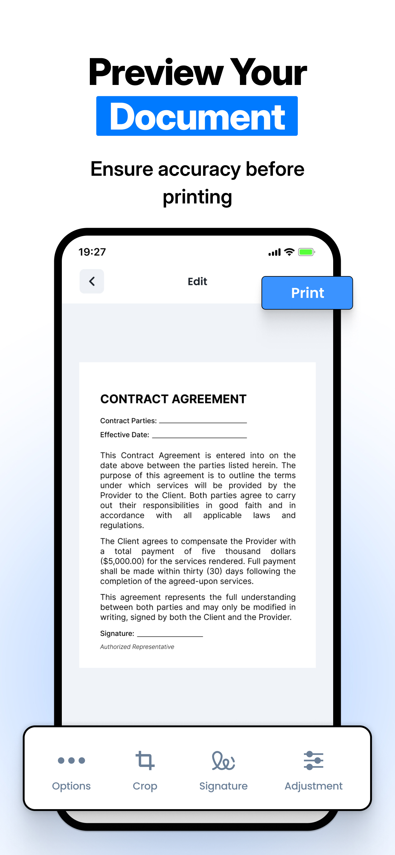 Wireless Printer - PDF Scanner