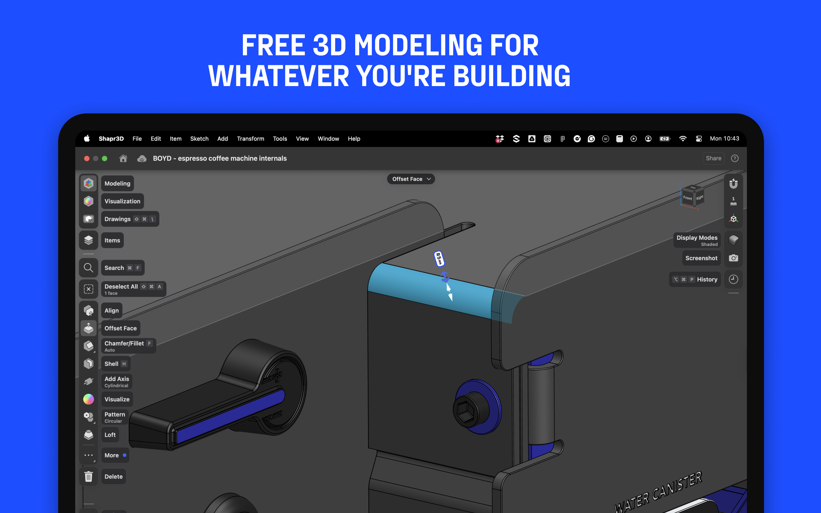 Shapr 3D CAD modeling screenshot 8