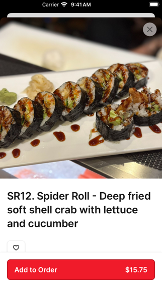 Inaka Sushi Chesapeake iPhone screenshot 3 - Food & Drink app
