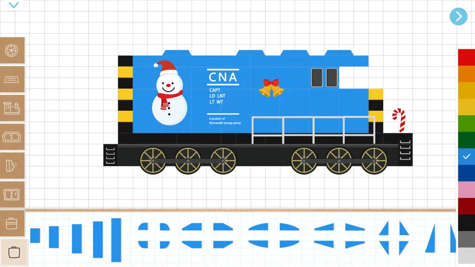 Capture d'écran de Labo Train De Noël:Jeu Enfant sur iPhone 4