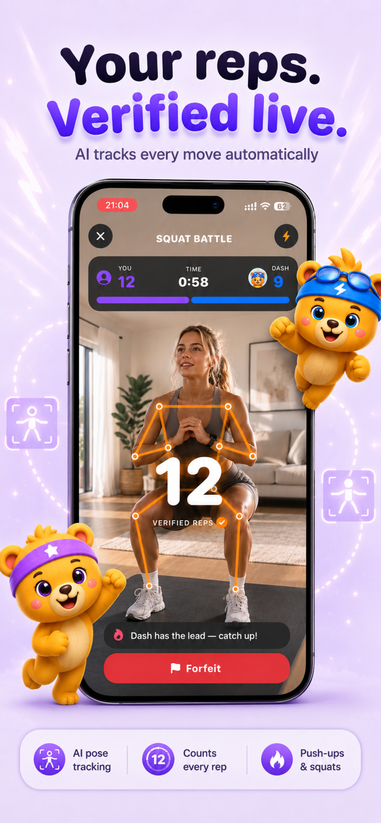 RepCub: AI Fitness Battles screenshot 2