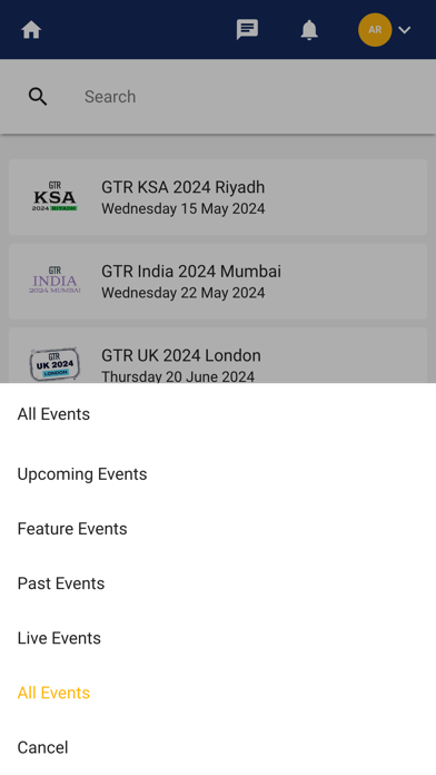 GTR Events Screenshot